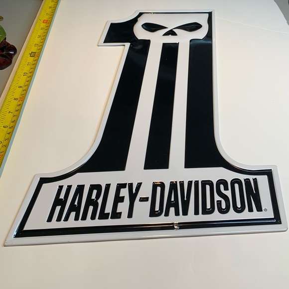 Rare Vintage Harley-Davidson Metal Sign - Iconic Collectible Punisher Classic - Picture 2 of 5